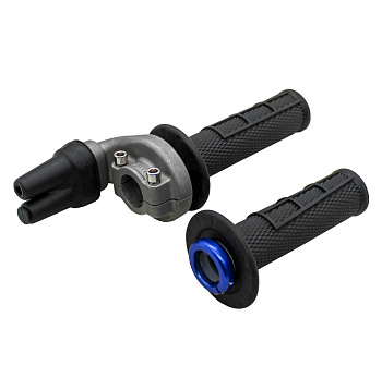 Ручка газа с грипсами Lock-on для карбюратора FCR